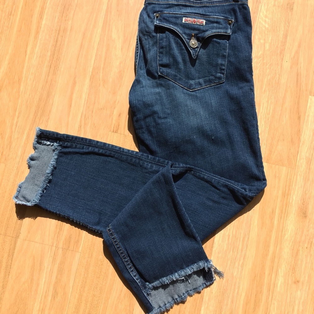 Hudson Fringe bottom skinny jeans